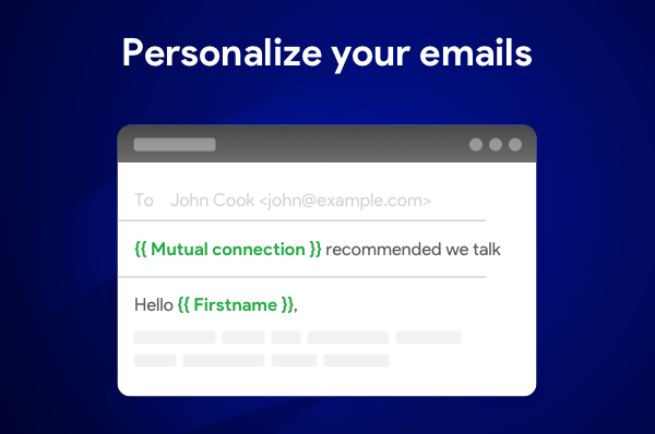 Mail merge tip: personalize your emails