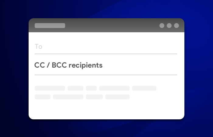 Add Cc or Bcc to mail merge in Gmail