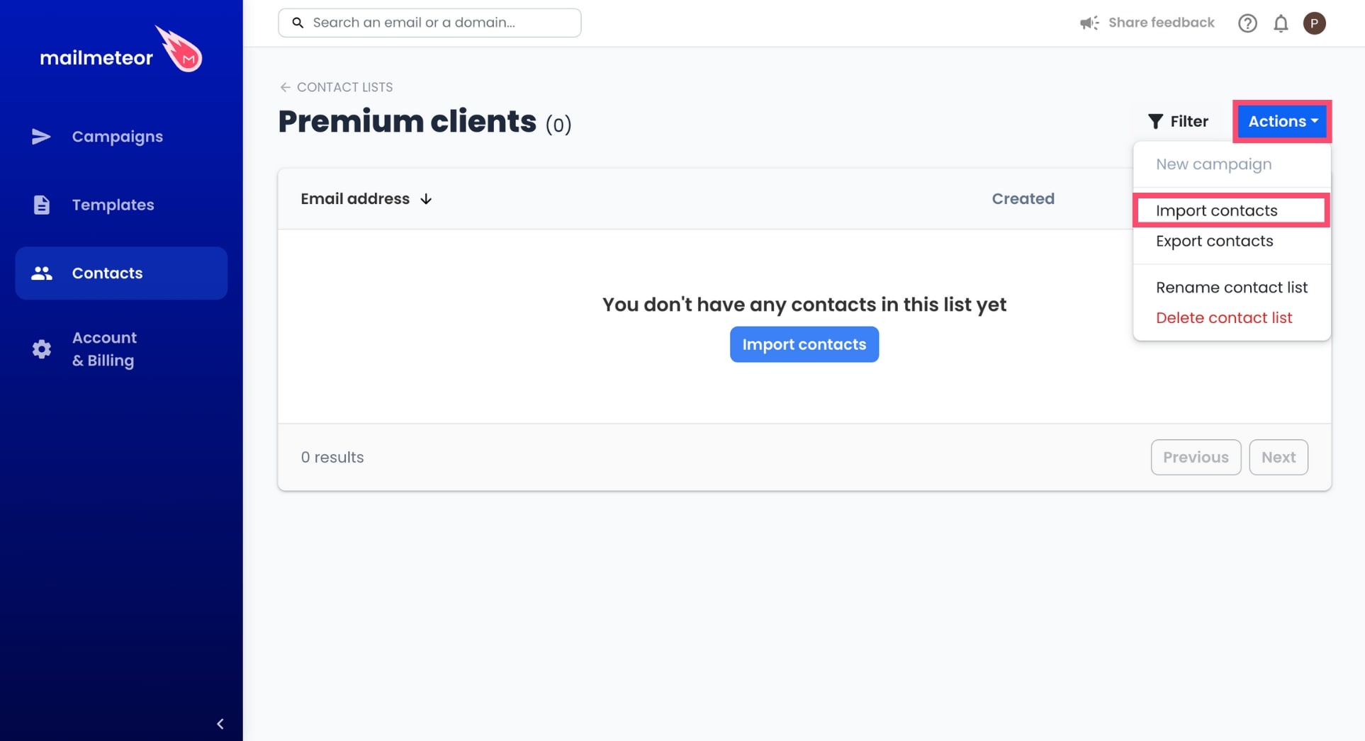 Importing Contacts Mailmeteor Support Help