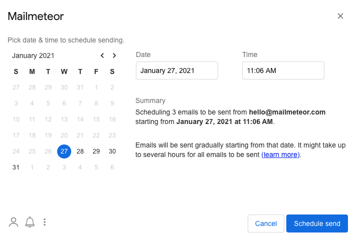 Select time and date in Google Sheets