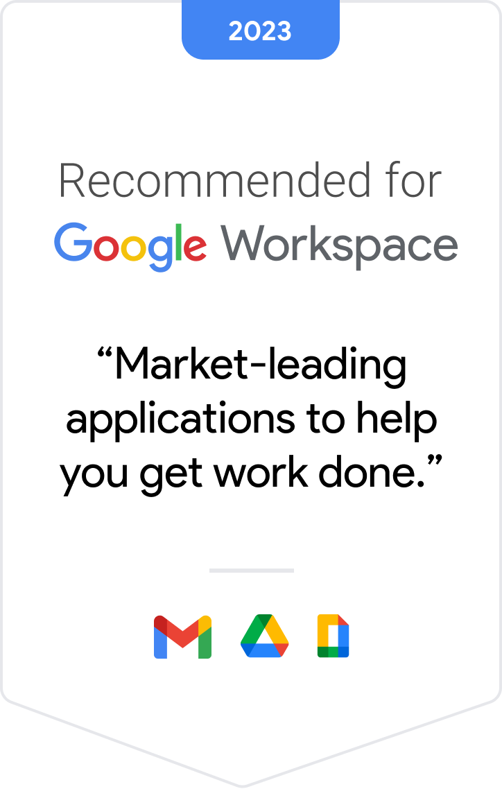 Recommended for Google Workspace