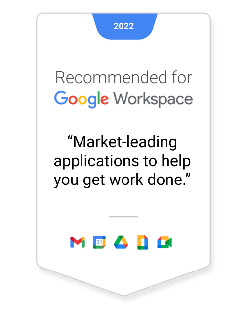Recommended for Google Workspace