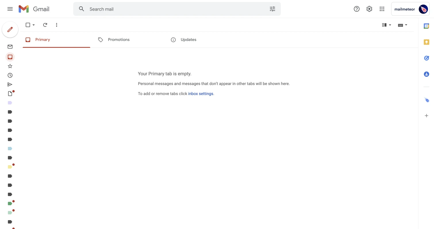 Gmail Inbox Screenshot