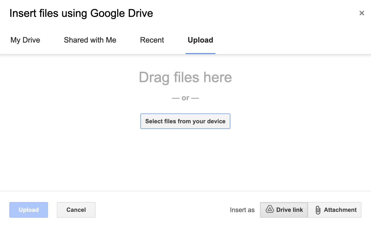 Add very large files in Gmail