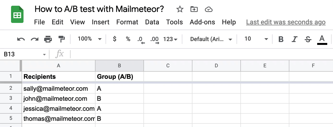 Adding a new column "alternative" in a Google Sheets