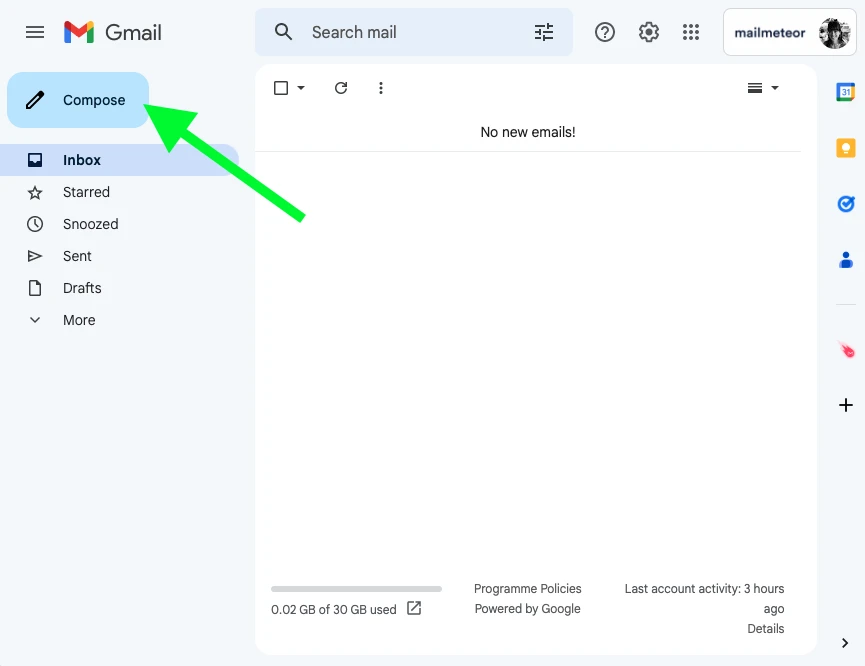 Click Compose button in Gmail