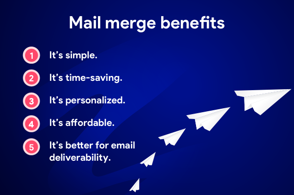 Mail merge benefits