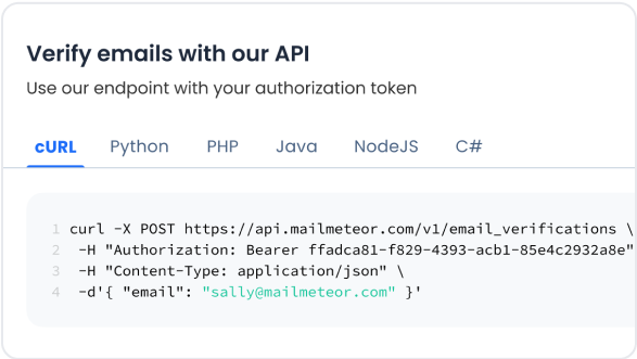 API (coming soon)