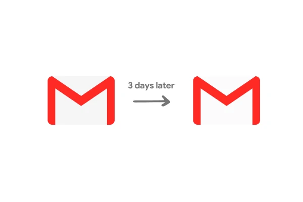 Follow up 3 days later in Gmail