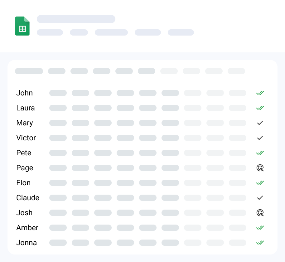 Track opens, clicks and replies