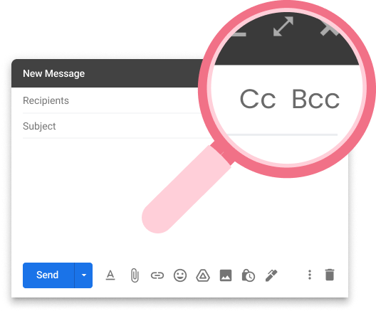 What does CC and BCC mean in email?