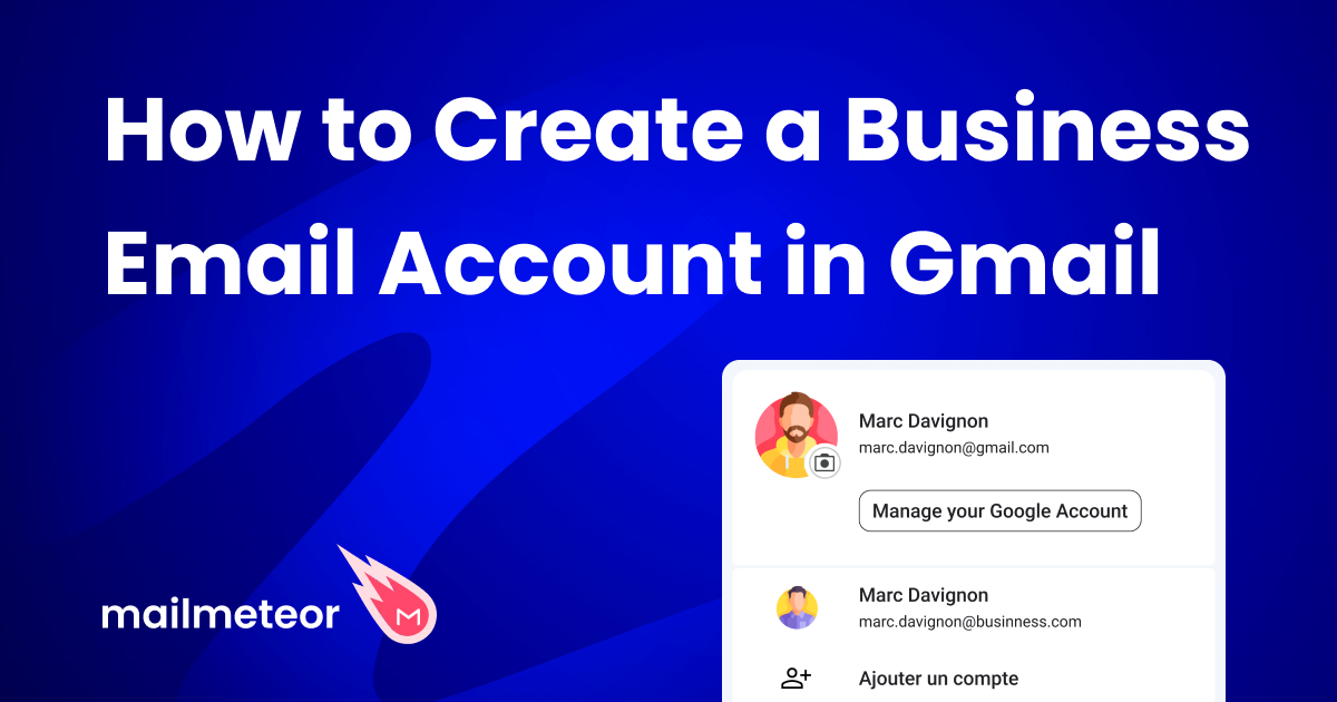 how to create a business email gmail