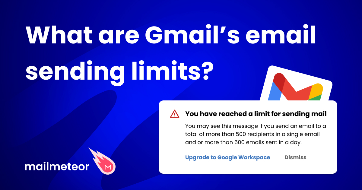 What are Gmail’s email sending limits per day? (2024)