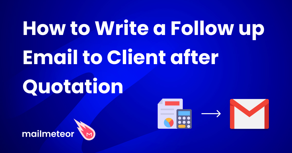How To Write A Follow Up Email To Client After Quotation With Templates 