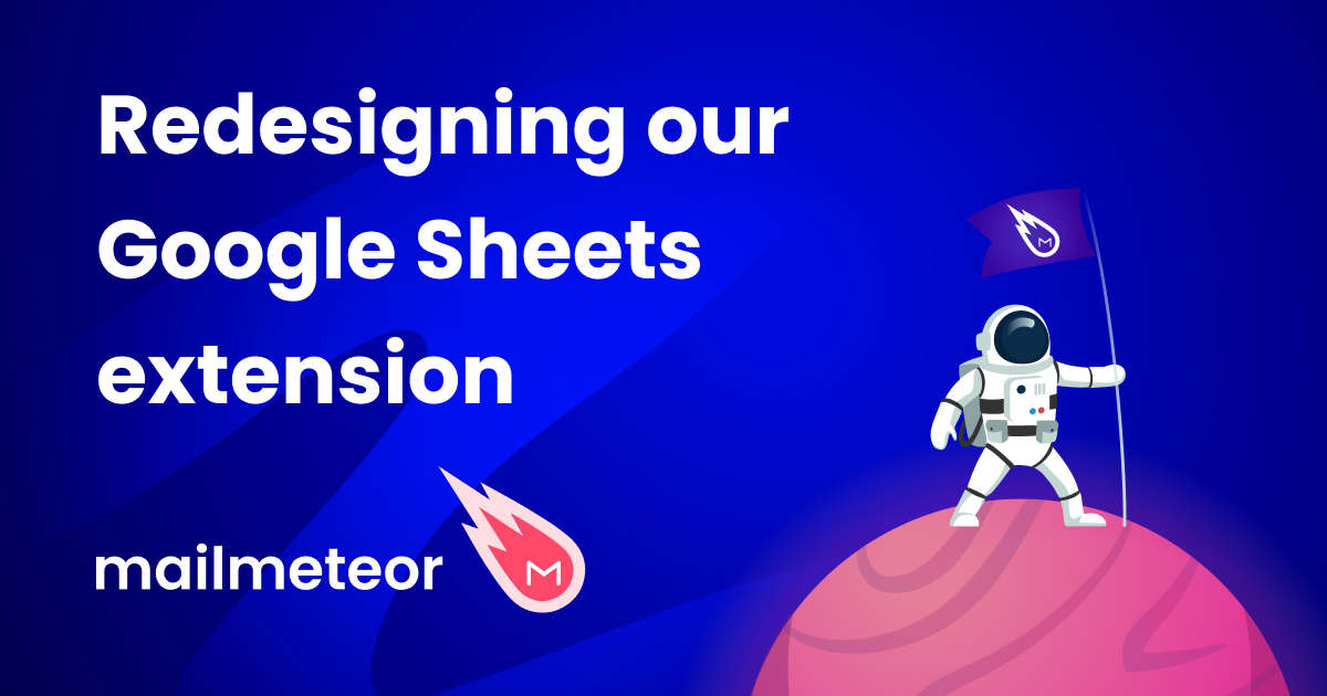 Redesigning our Google Sheets extension