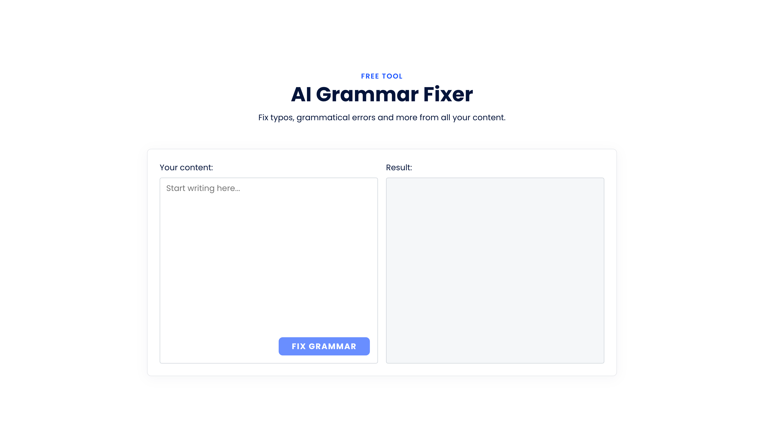 AI Grammar Checker