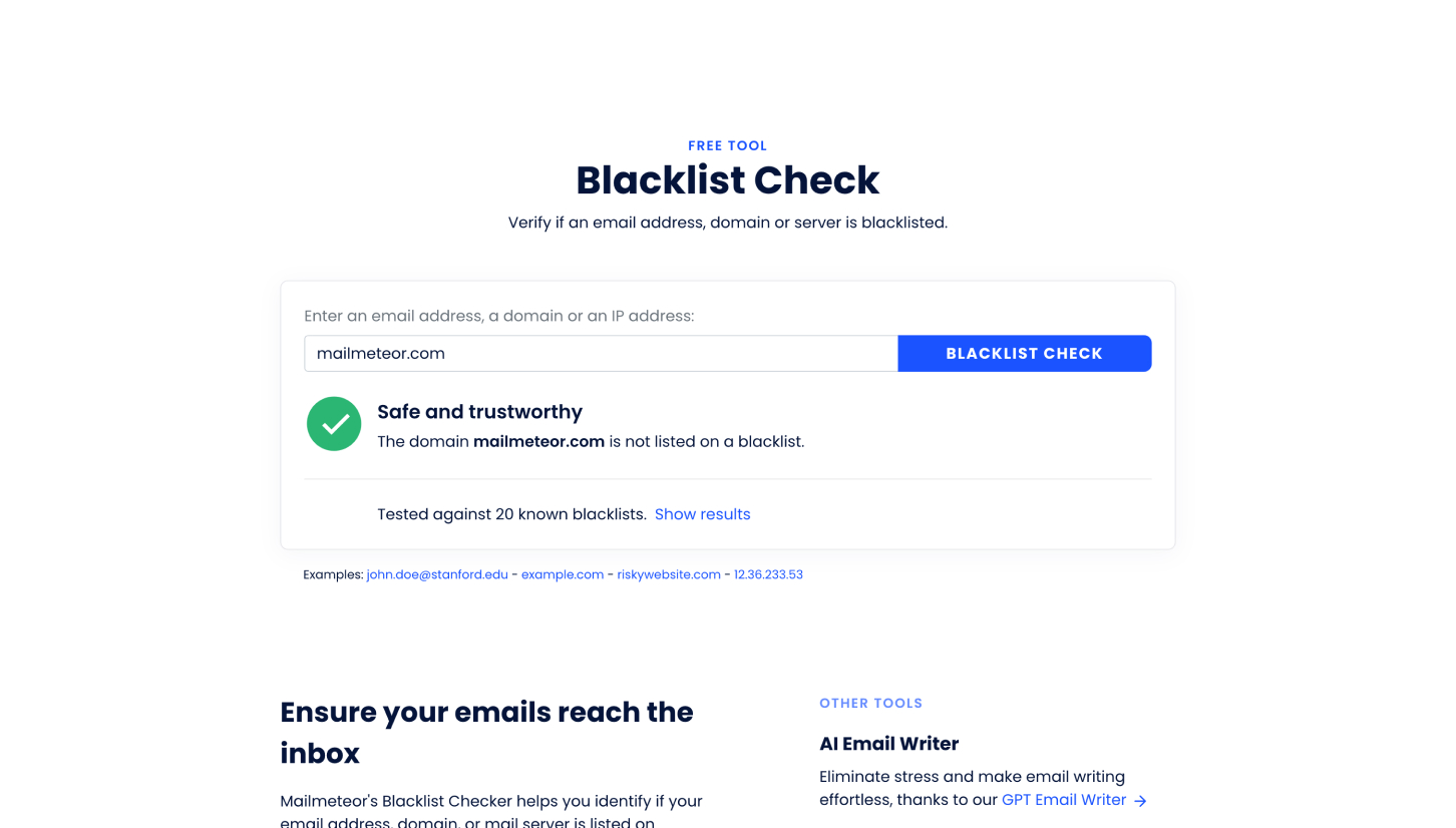 Blacklist Checker