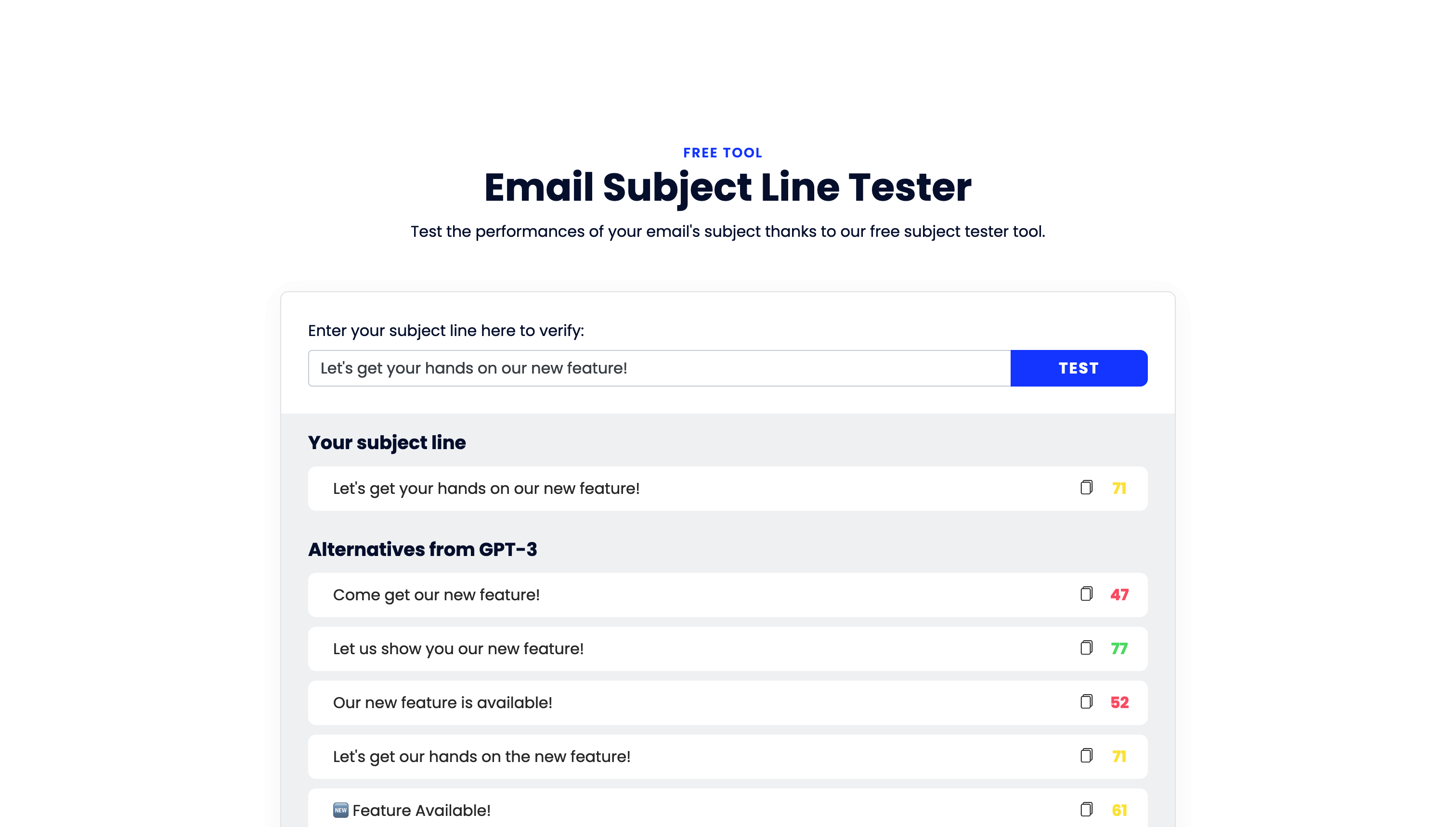 Free Email Tools Simple Powerful Online Mailmeteor   Email Tool Subject Line Tester 