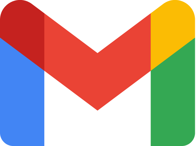 A large "M" colored blue, red, orange, and green. Links to Gmail.