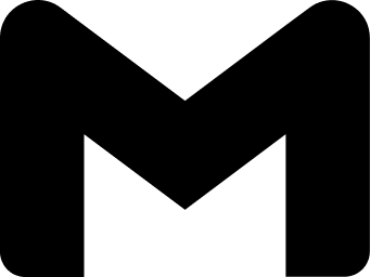 Gmail Black & White logo